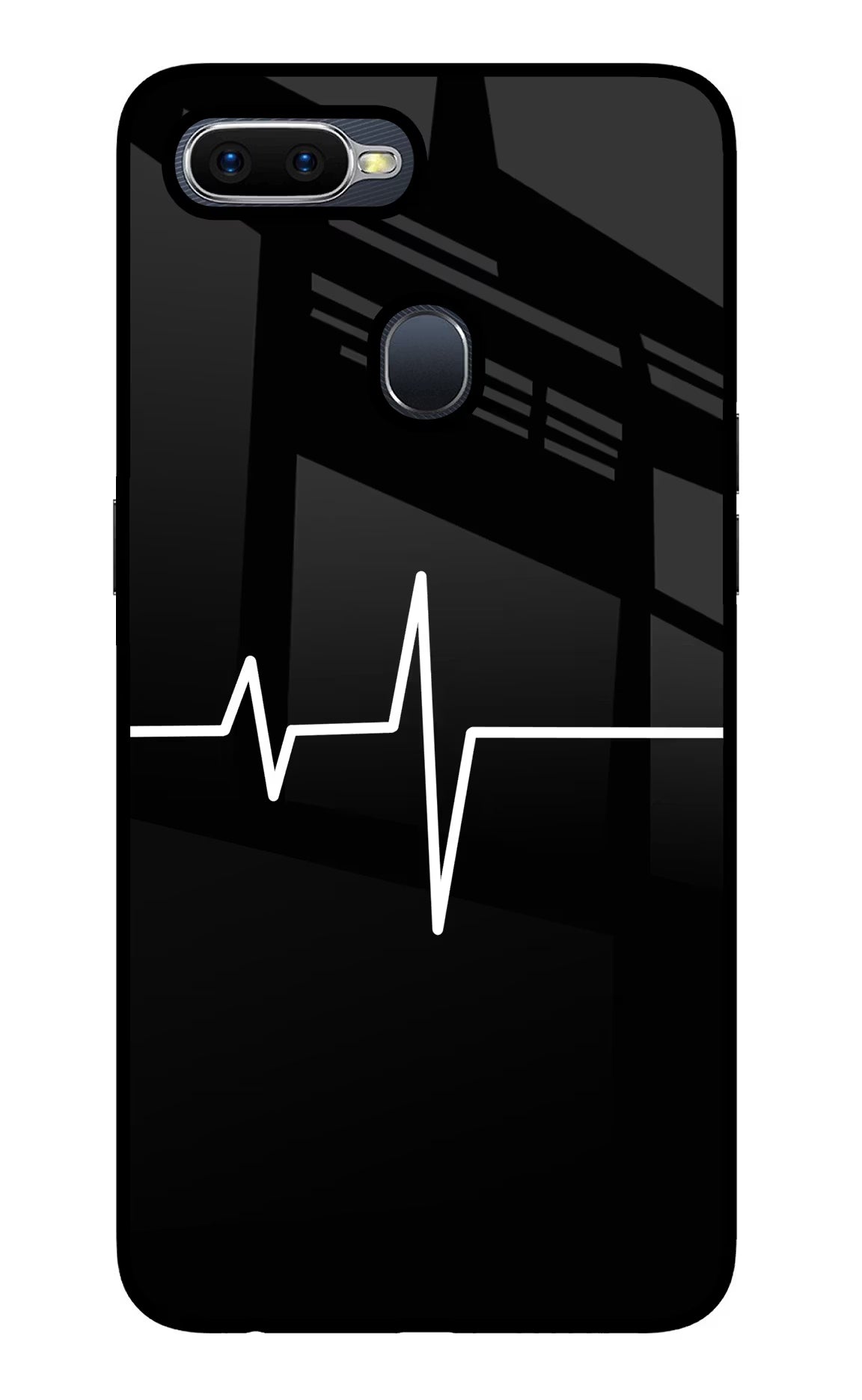 Heart Beats Oppo F9/F9 Pro Glass Case Back Cover by Casekaro