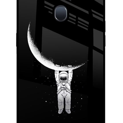 Moon Space Oppo F9/F9 Pro Glass Case Back Cover by Casekaro