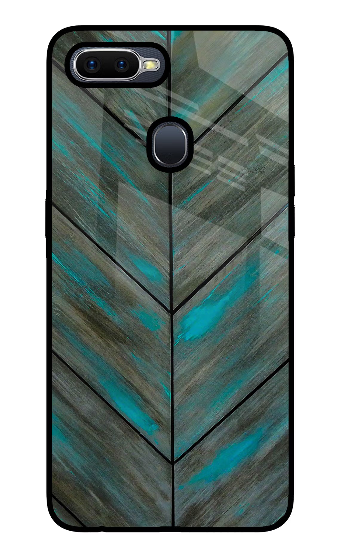 Pattern Oppo F9/F9 Pro Glass Case Back Cover by Casekaro