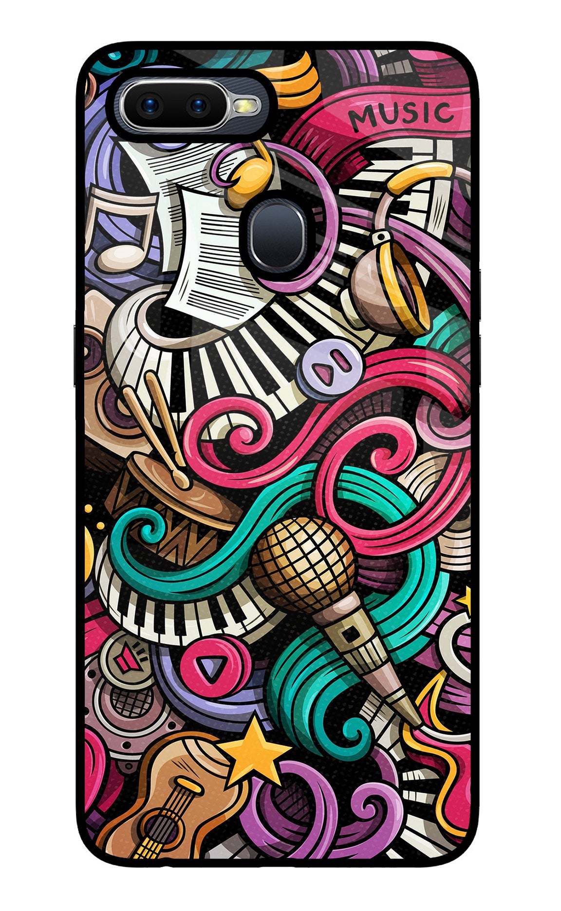 Music Abstract Oppo F9/F9 Pro Back Cover