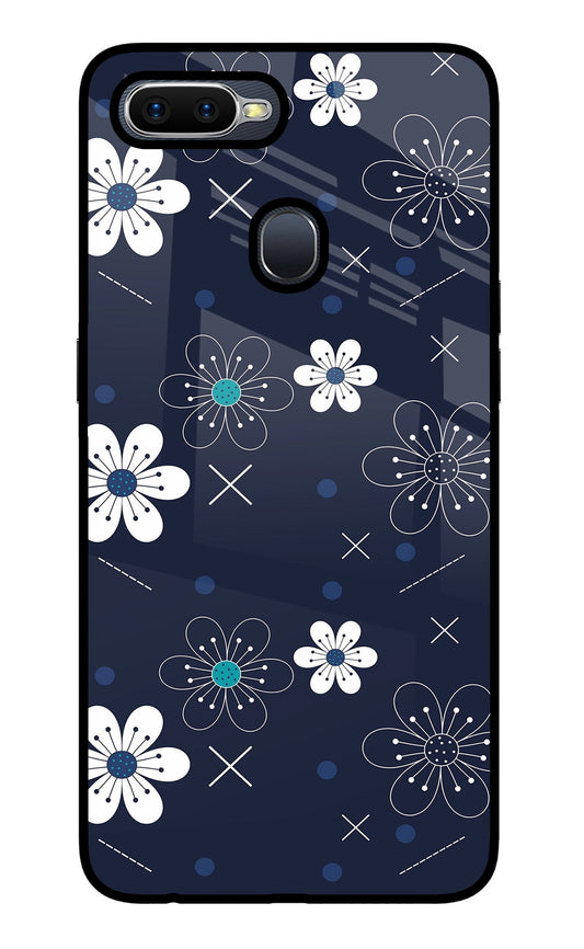 Flowers Oppo F9/F9 Pro Glass Case