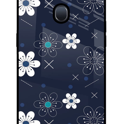 Flowers Oppo F9/F9 Pro Glass Case Back Cover by Casekaro