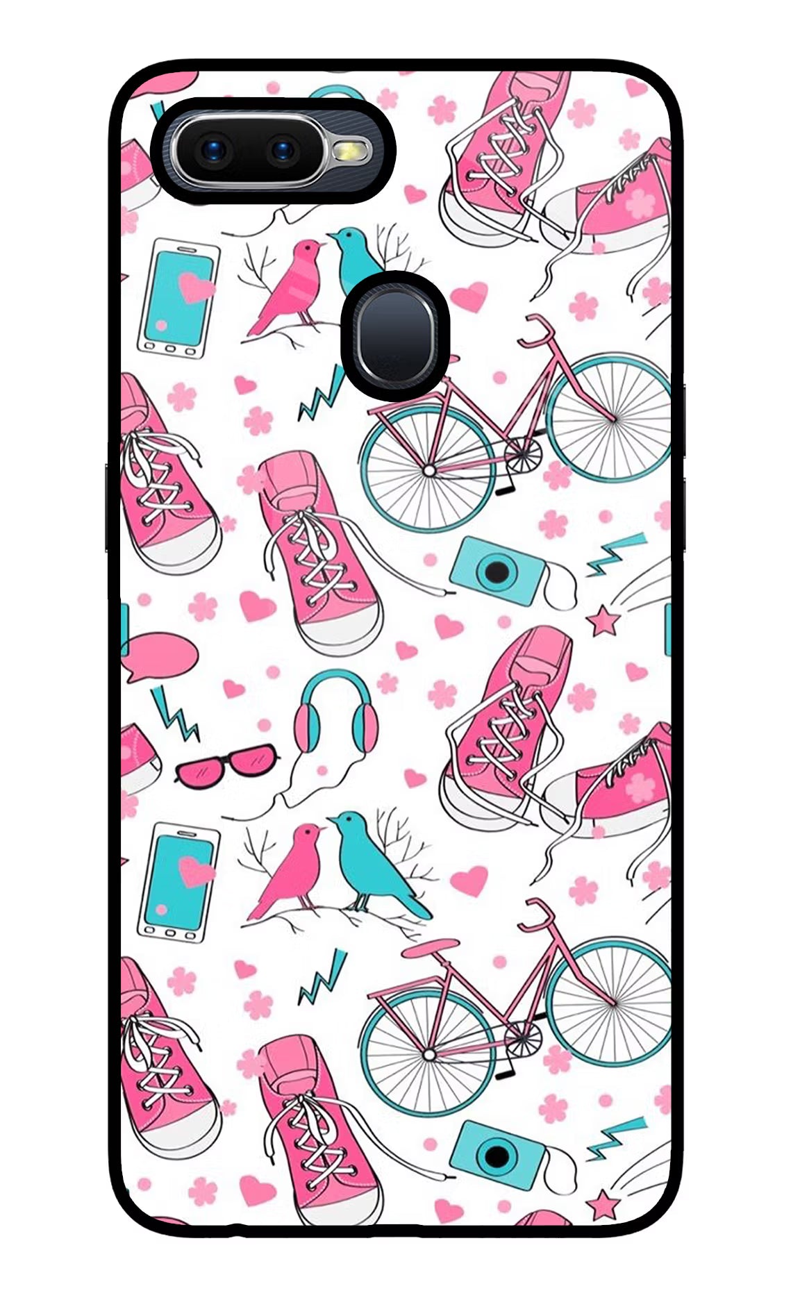 Artwork Oppo F9/F9 Pro Glass Case Back Cover by Casekaro