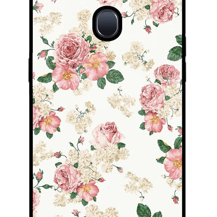 Flowers Oppo F9/F9 Pro Glass Case Back Cover by Casekaro
