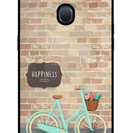 Happiness Artwork Oppo F9/F9 Pro Glass Case Back Cover by Casekaro