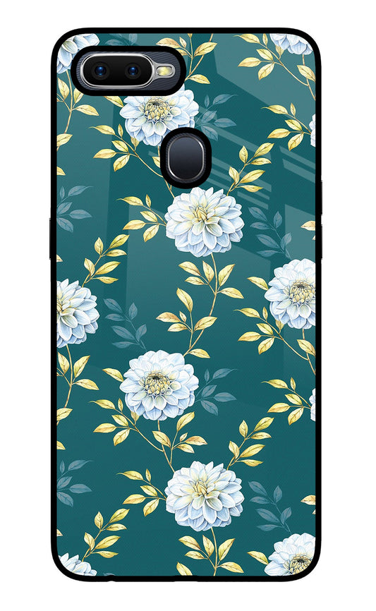Flowers Oppo F9/F9 Pro Glass Case