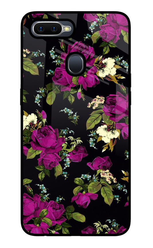 Flowers Oppo F9/F9 Pro Glass Case