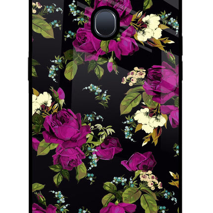 Flowers Oppo F9/F9 Pro Glass Case Back Cover by Casekaro
