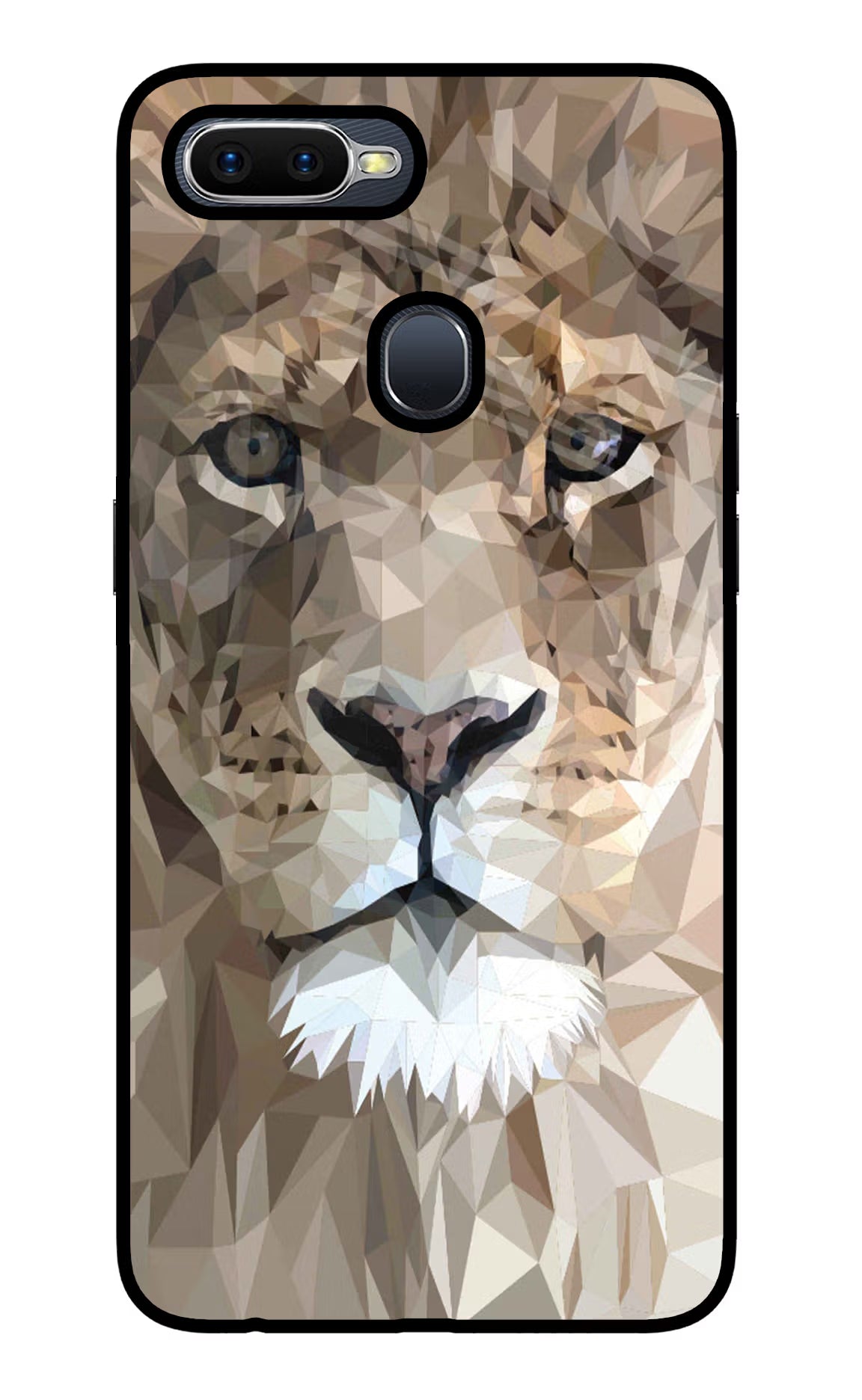 Lion Art Oppo F9/F9 Pro Glass Case Back Cover by Casekaro