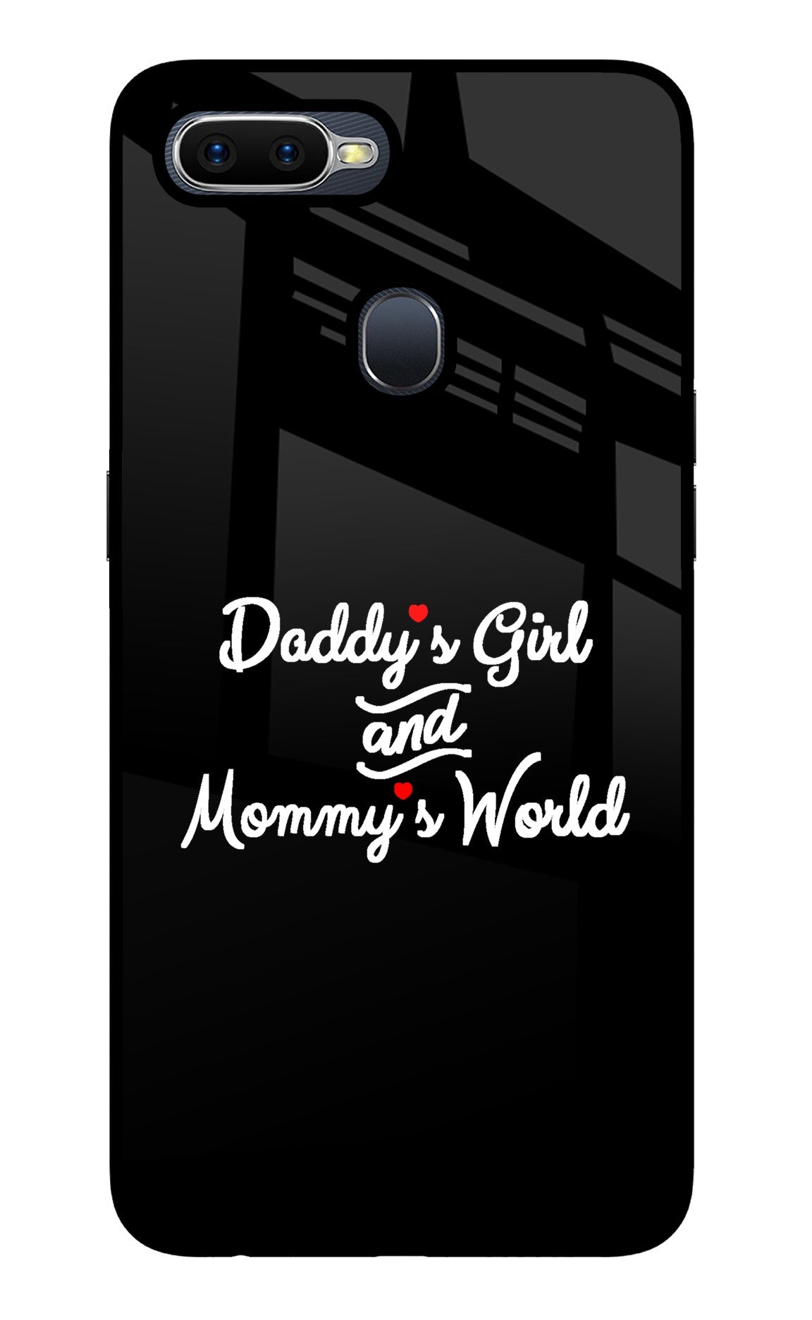 Daddy's Girl and Mommy's World Oppo F9/F9 Pro Back Cover