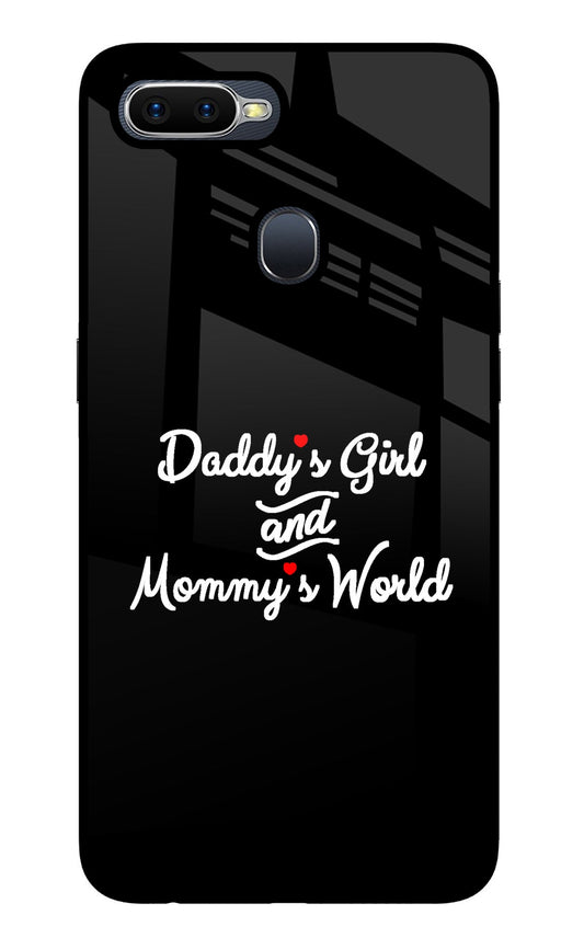 Daddy's Girl and Mommy's World Oppo F9/F9 Pro Glass Case