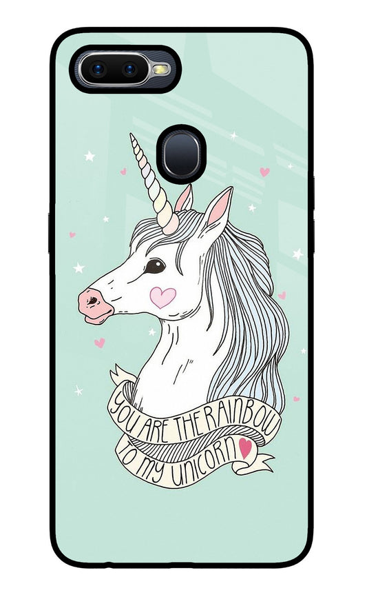 Unicorn Wallpaper Oppo F9/F9 Pro Glass Case