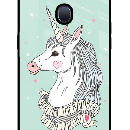 Unicorn Wallpaper Oppo F9/F9 Pro Glass Case Back Cover by Casekaro
