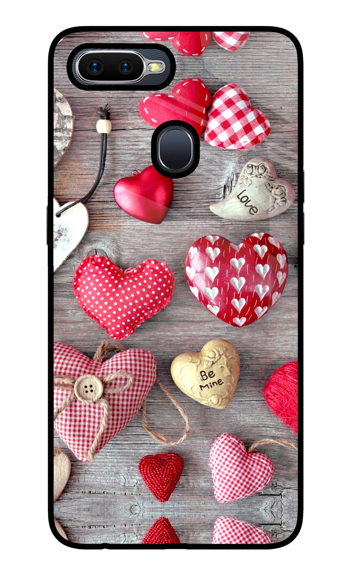 Love Wallpaper Oppo F9/F9 Pro Glass Case Back Cover by Casekaro