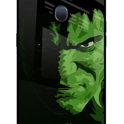 HULK Oppo F9/F9 Pro Glass Case Back Cover by Casekaro