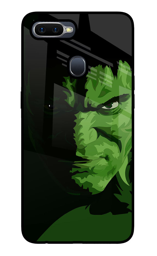 HULK Oppo F9/F9 Pro Glass Case Back Cover by Casekaro