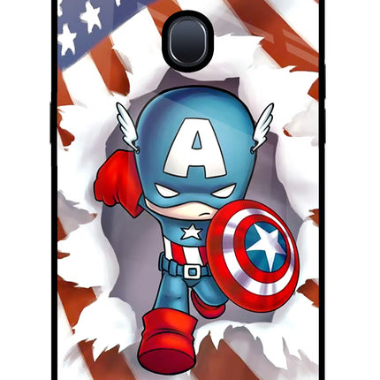 Captain America Oppo F9/F9 Pro Glass Case Back Cover by Casekaro