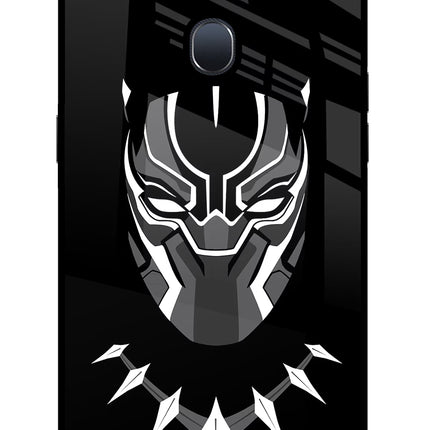 Black Panther Oppo F9/F9 Pro Glass Case Back Cover by Casekaro