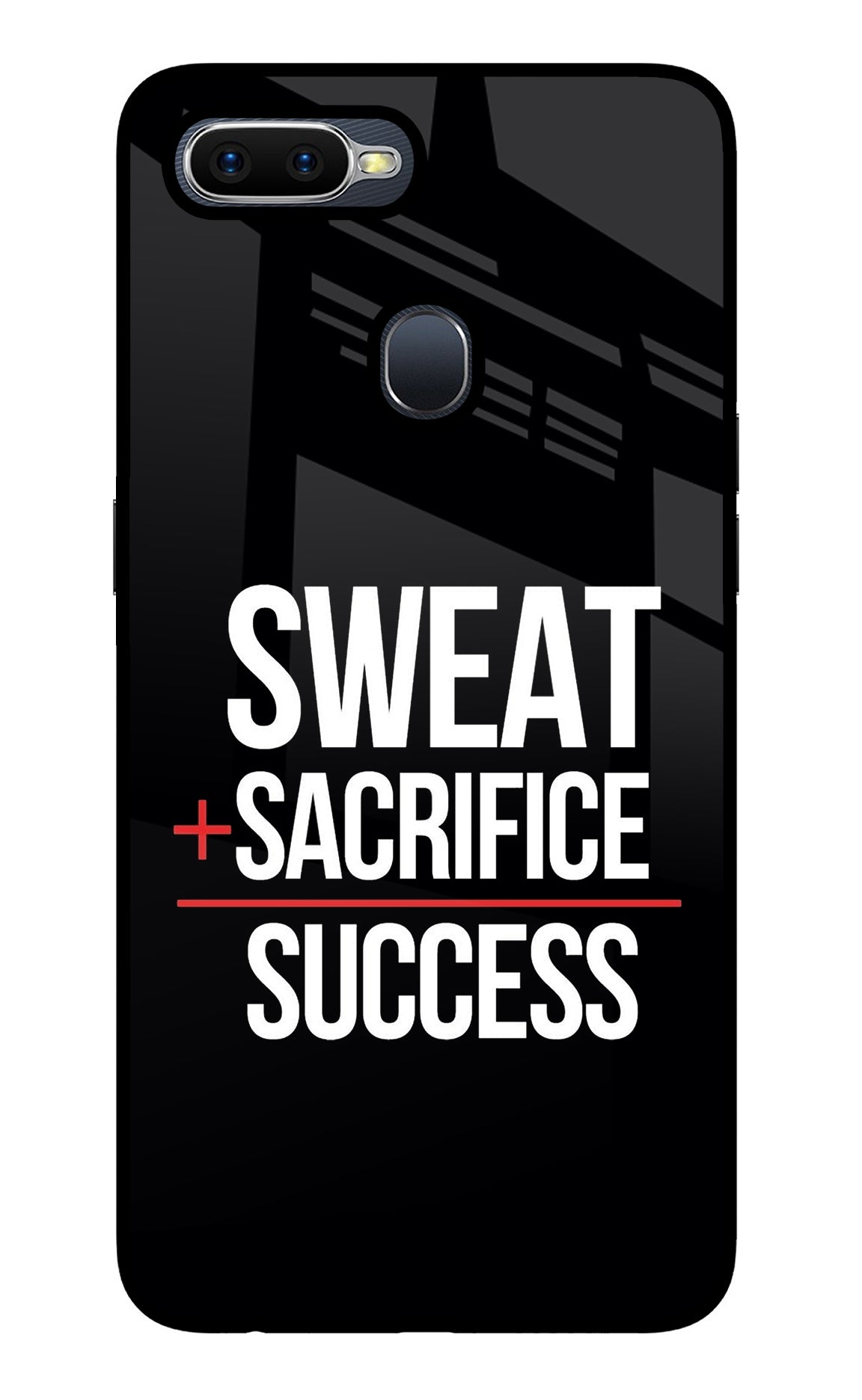 Sweat Sacrifice Success Oppo F9/F9 Pro Back Cover