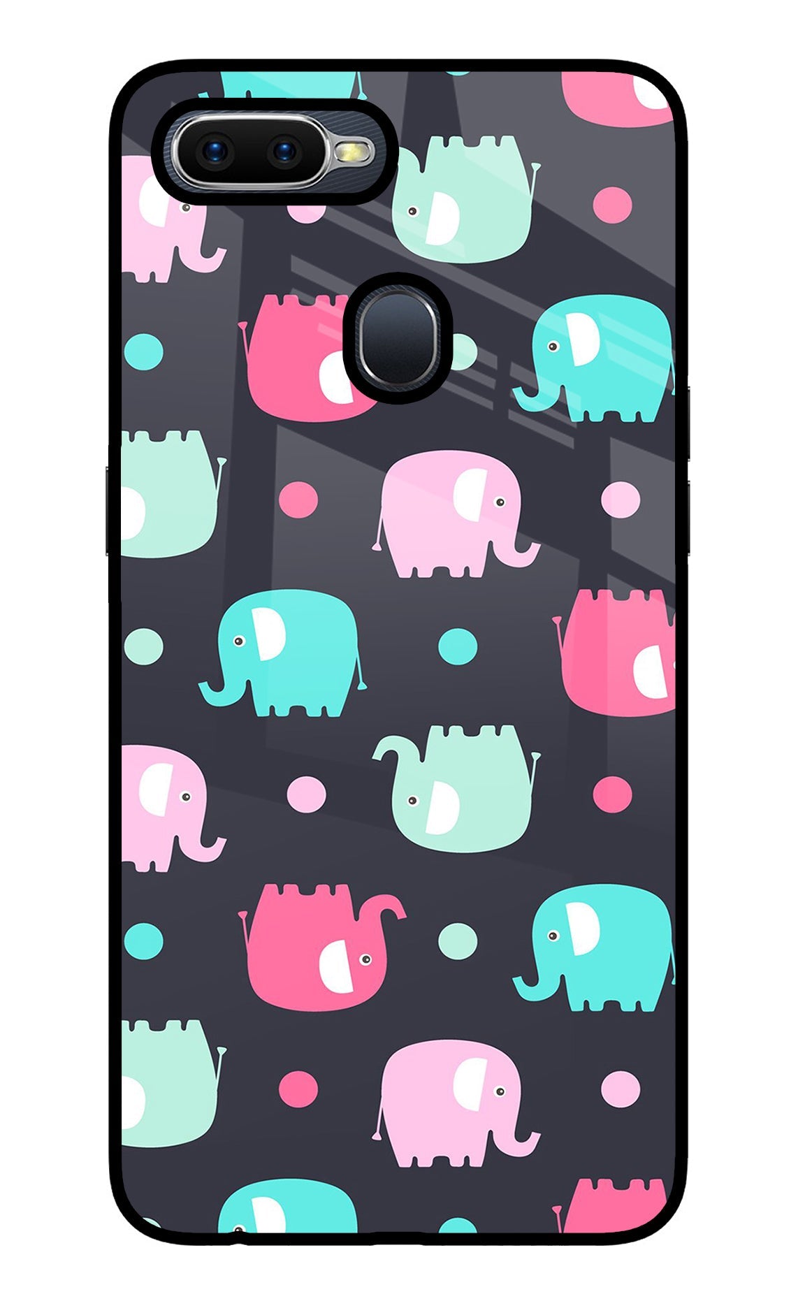 Elephants Oppo F9/F9 Pro Back Cover