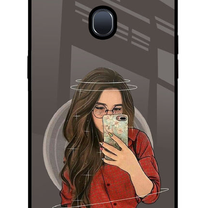 Selfie Queen Oppo F9/F9 Pro Glass Case Back Cover by Casekaro