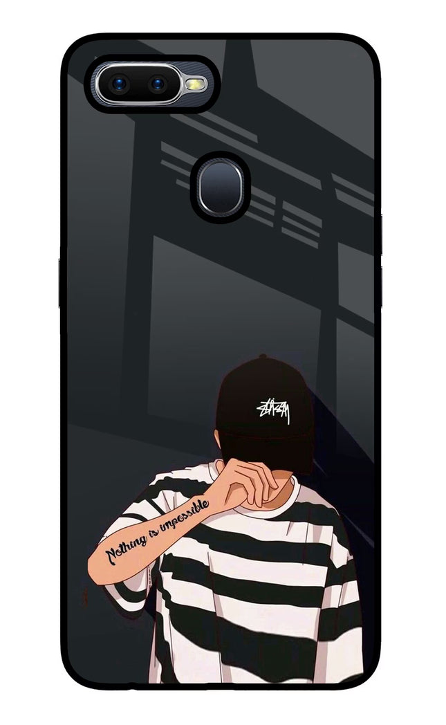 Aesthetic Boy Oppo F9/F9 Pro Glass Case Back Cover by Casekaro