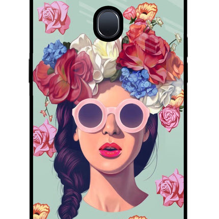 Pretty Girl Oppo F9/F9 Pro Glass Case Back Cover by Casekaro