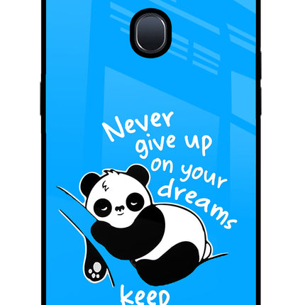 Keep Sleeping Oppo F9/F9 Pro Glass Case Back Cover by Casekaro