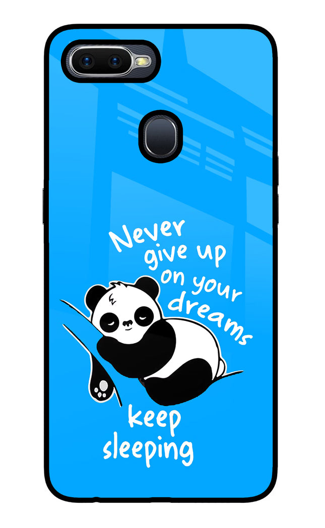 Keep Sleeping Oppo F9/F9 Pro Glass Case Back Cover by Casekaro