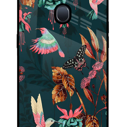 Birds Oppo F9/F9 Pro Glass Case Back Cover by Casekaro