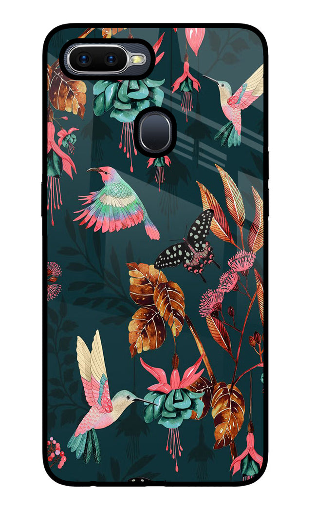 Birds Oppo F9/F9 Pro Glass Case Back Cover by Casekaro