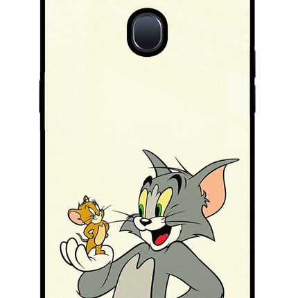 Tom & Jerry Oppo F9/F9 Pro Glass Case Back Cover by Casekaro