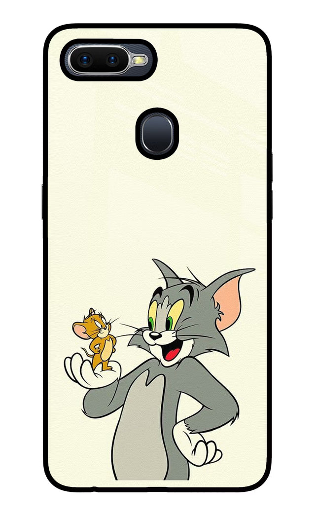 Tom & Jerry Oppo F9/F9 Pro Glass Case Back Cover by Casekaro