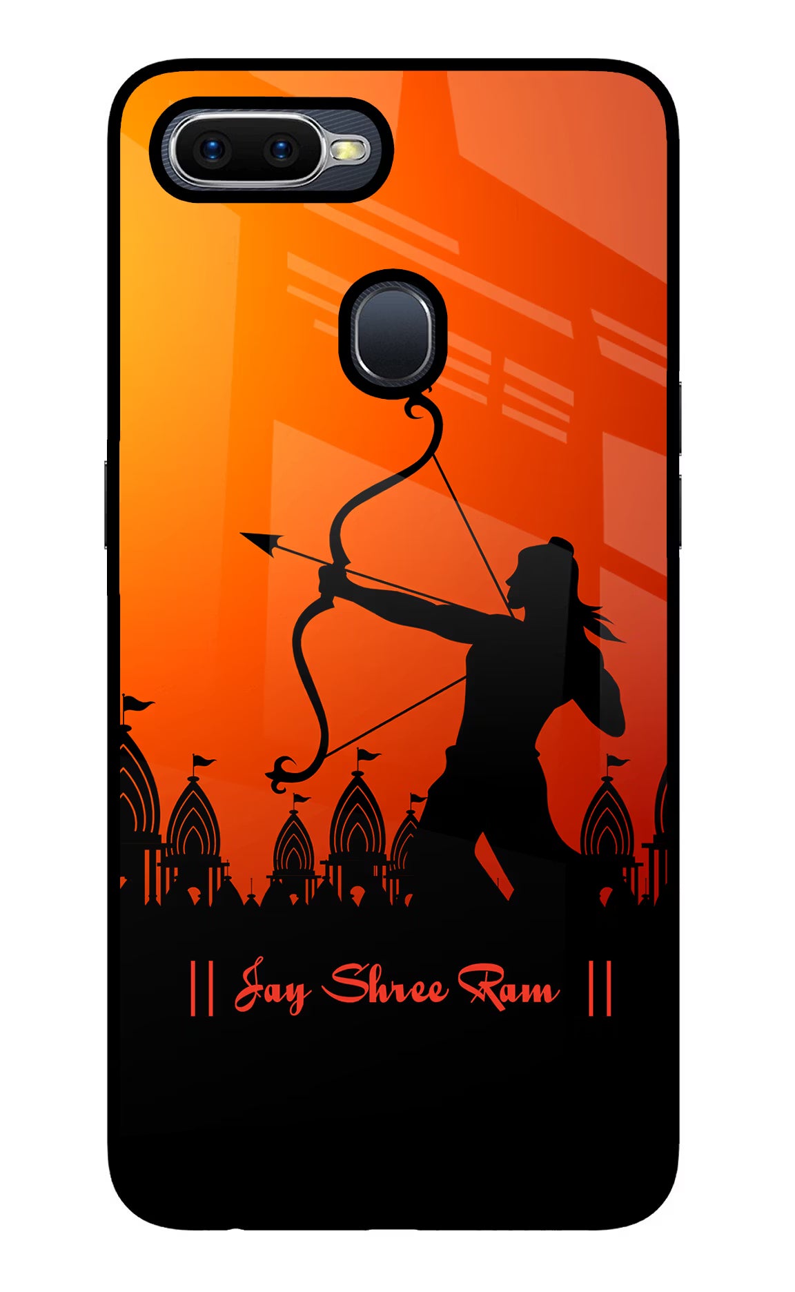 Lord Ram - 4 Oppo F9/F9 Pro Glass Case Back Cover by Casekaro