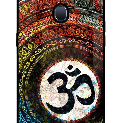 Om Cultural Oppo F9/F9 Pro Glass Case Back Cover by Casekaro