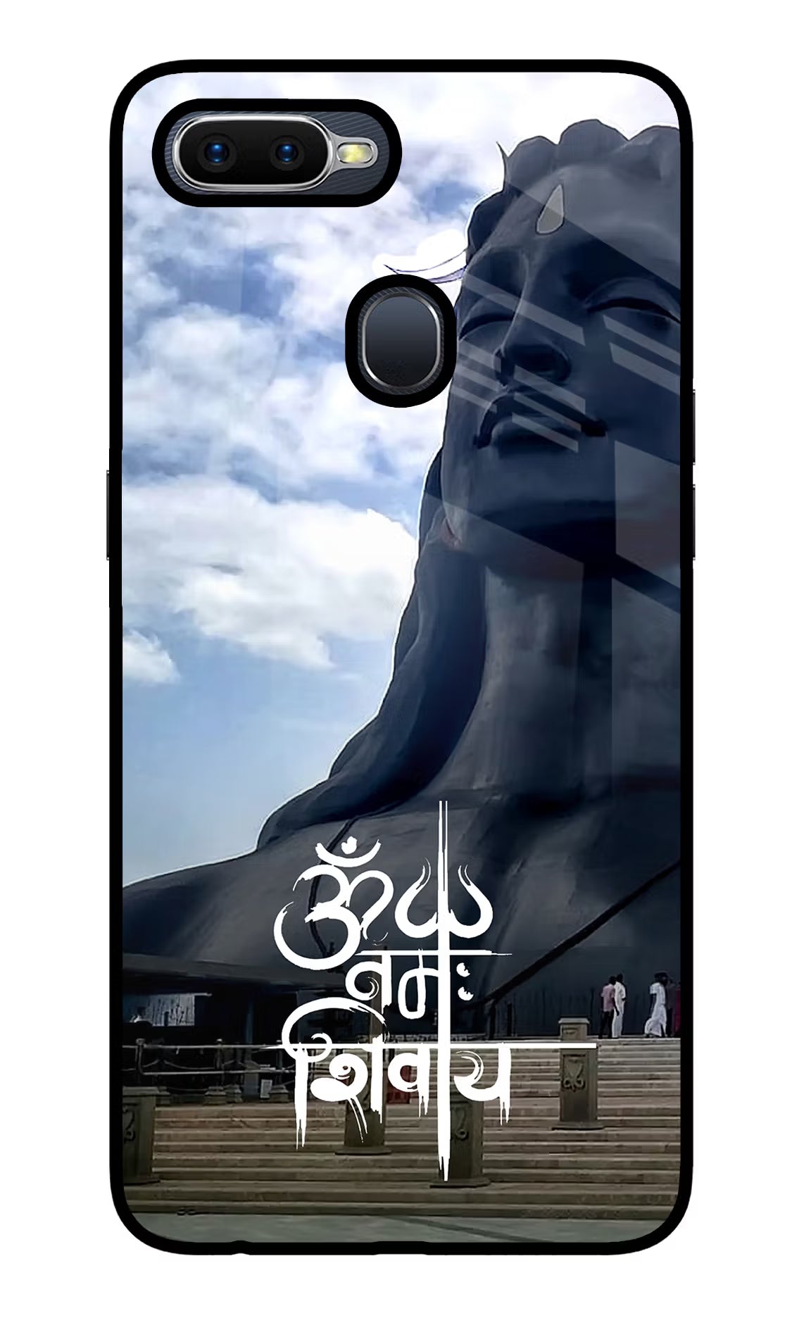 Om Namah Shivay Oppo F9/F9 Pro Glass Case Back Cover by Casekaro