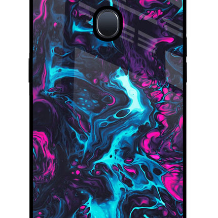 Abstract Oppo F9/F9 Pro Glass Case Back Cover by Casekaro