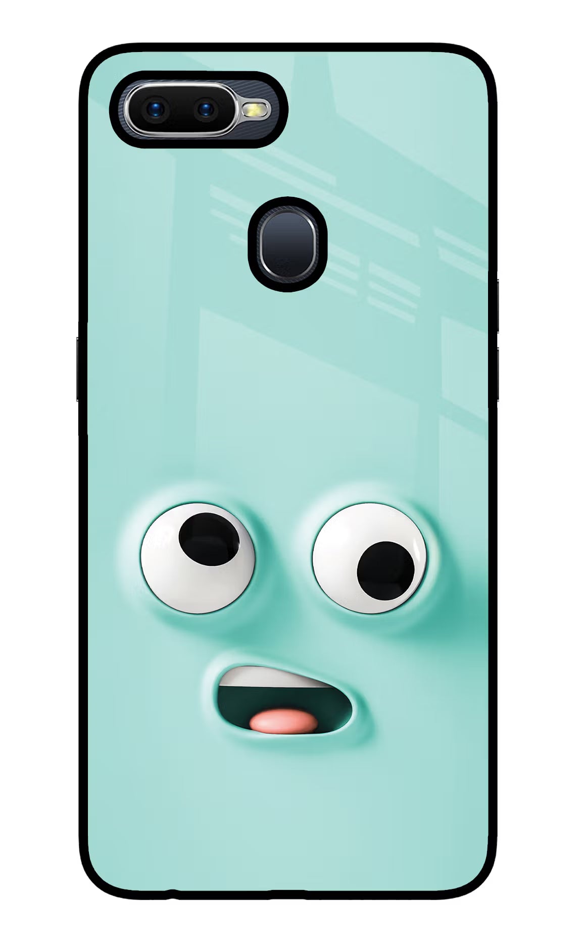Funny Cartoon Oppo F9/F9 Pro Glass Case Back Cover by Casekaro