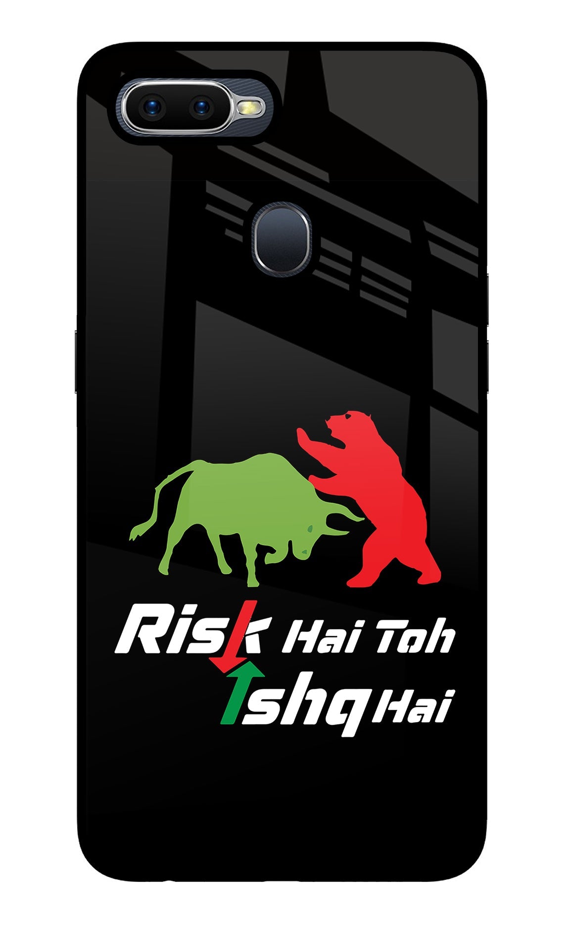 Risk Hai Toh Ishq Hai Oppo F9/F9 Pro Glass Case