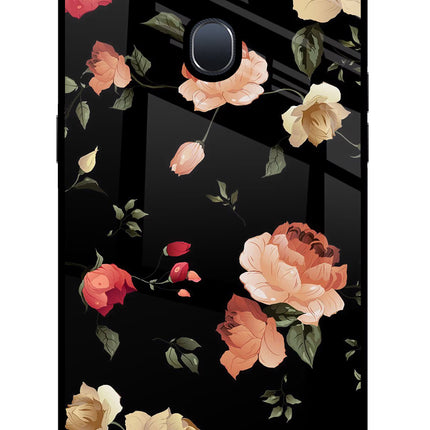 Flowers Oppo F9/F9 Pro Glass Case Back Cover by Casekaro