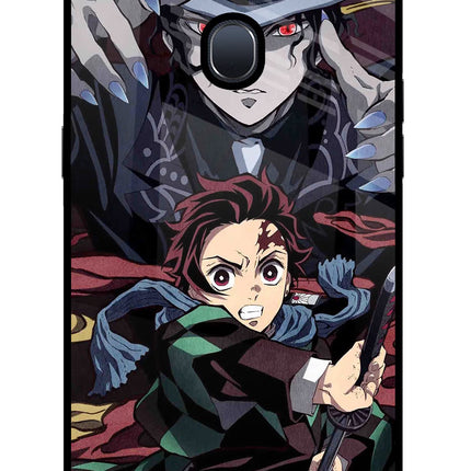 Demon Slayer Oppo F9/F9 Pro Glass Case Back Cover by Casekaro