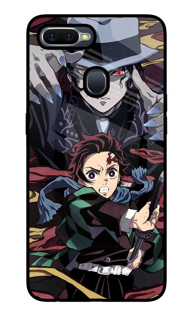 Demon Slayer Oppo F9/F9 Pro Glass Case Back Cover by Casekaro