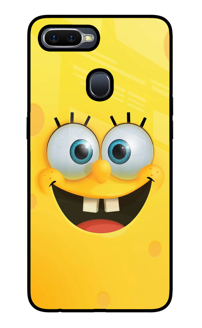 Sponge 1 Oppo F9/F9 Pro Glass Case Back Cover by Casekaro