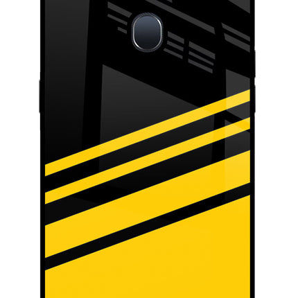 Yellow Shades Oppo F9/F9 Pro Glass Case Back Cover by Casekaro