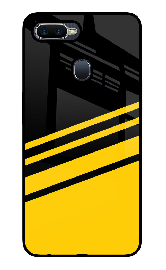 Yellow Shades Oppo F9/F9 Pro Glass Case Back Cover by Casekaro