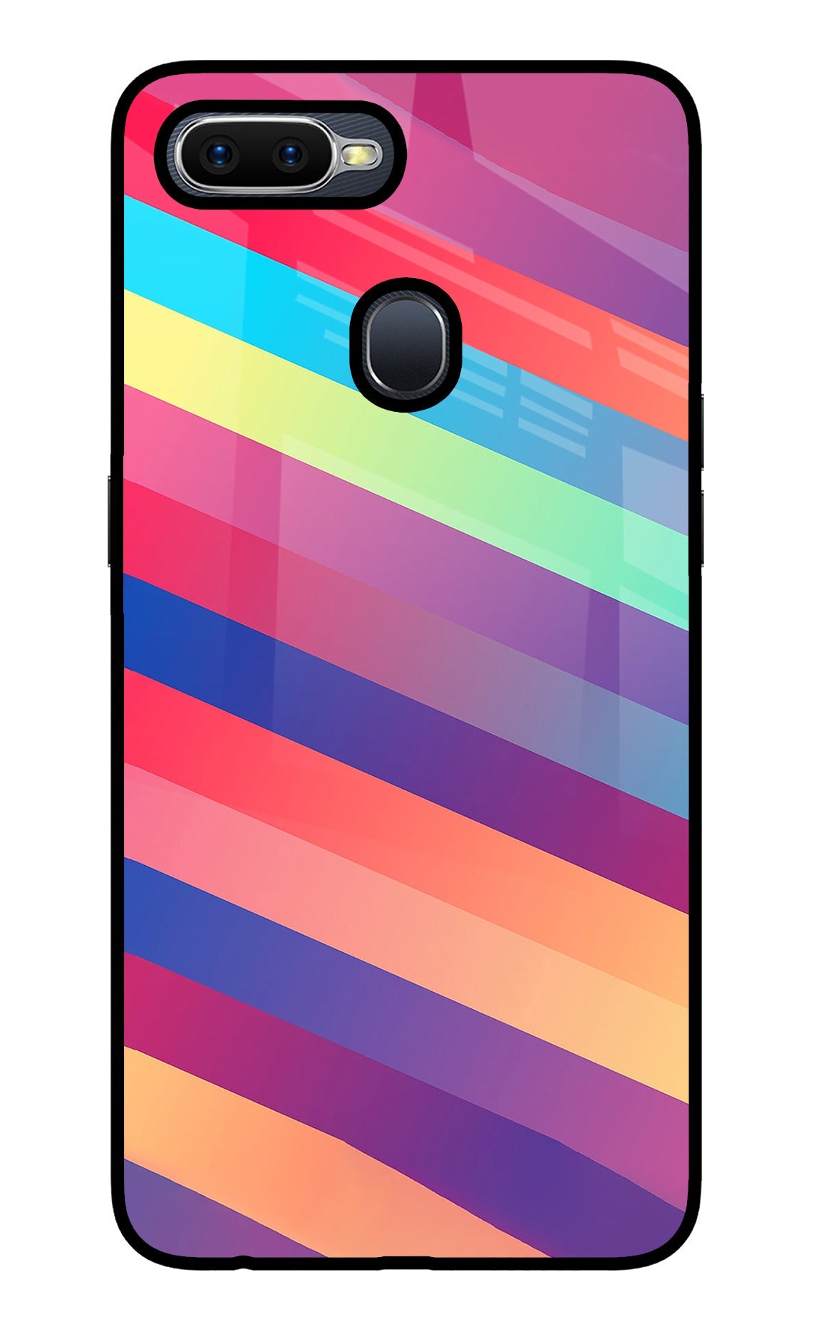 Stripes color Oppo F9/F9 Pro Back Cover