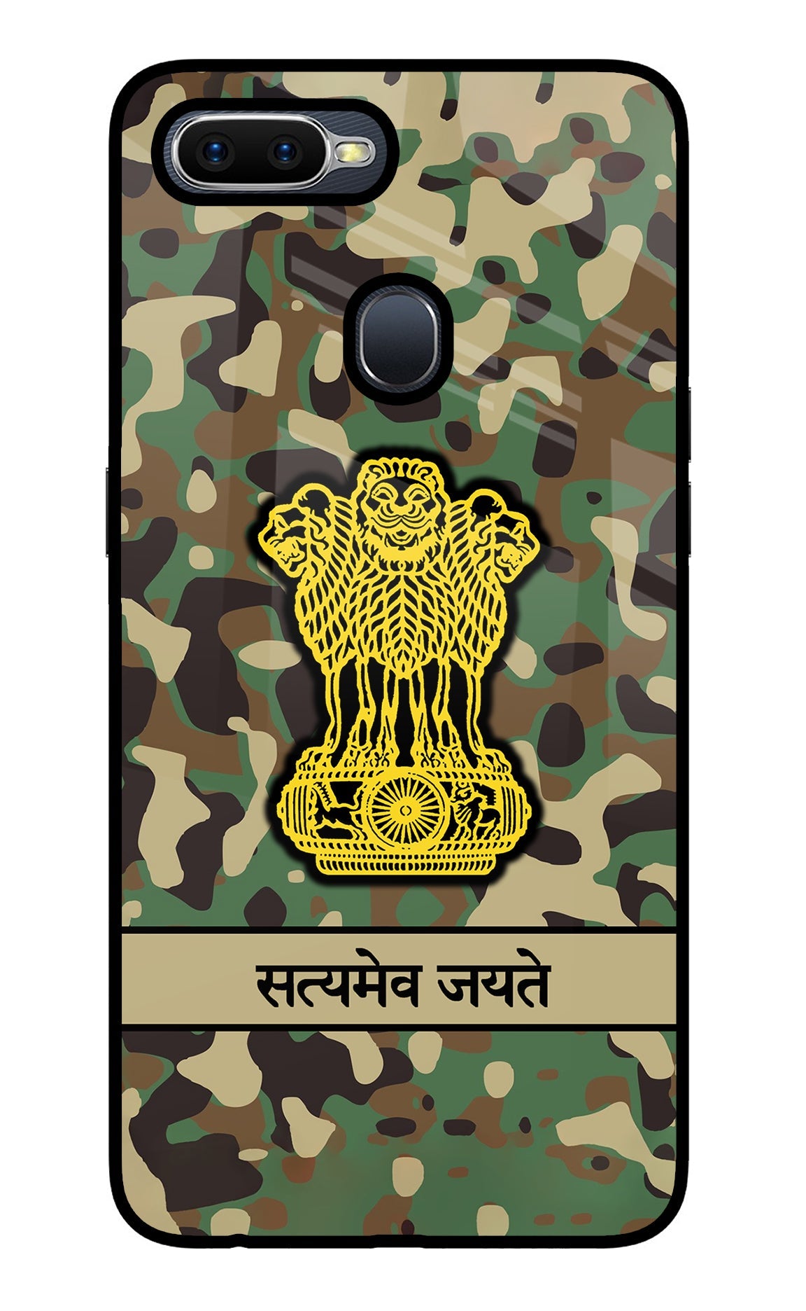 Satyamev Jayate Army Oppo F9/F9 Pro Glass Case