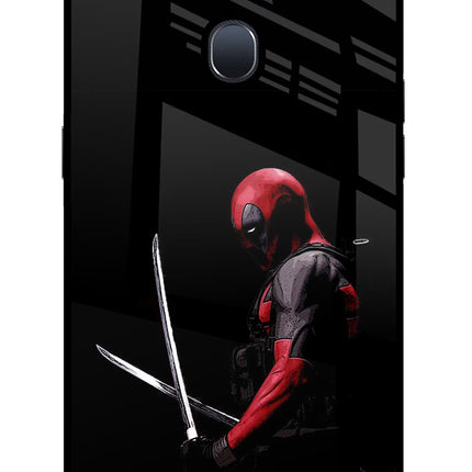 Deadpool Oppo F9/F9 Pro Glass Case Back Cover by Casekaro