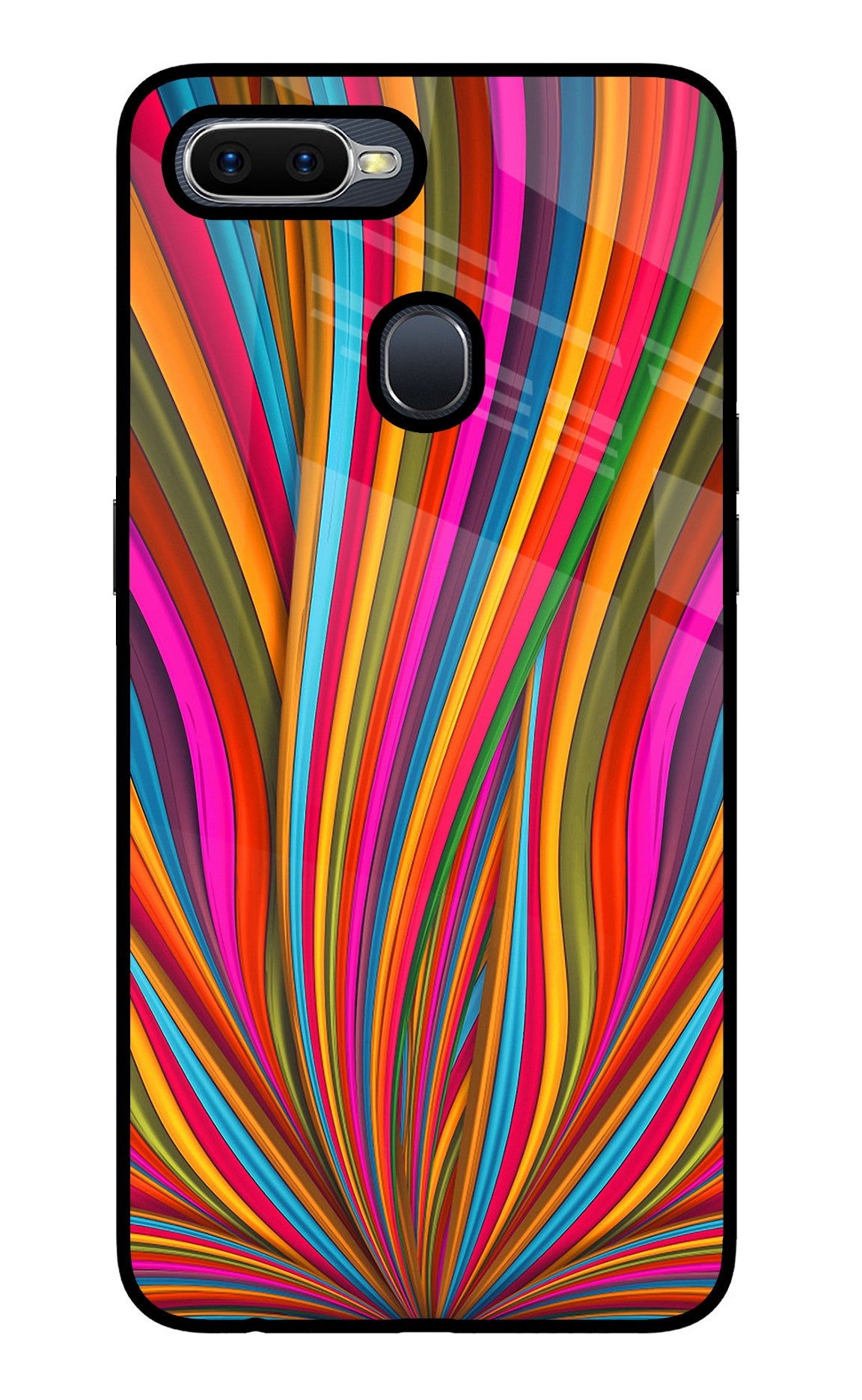 Trippy Wavy Oppo F9/F9 Pro Glass Case