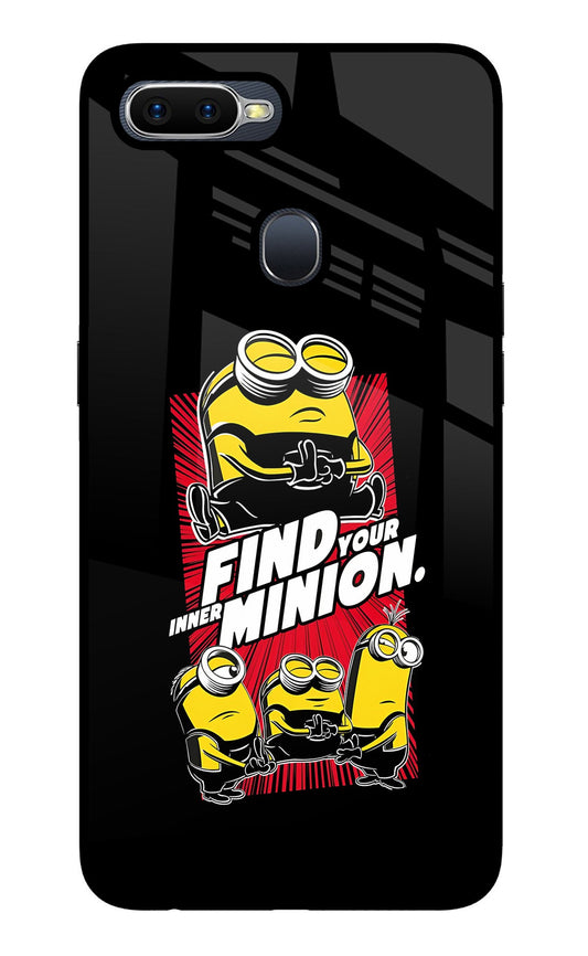 Find your inner Minion Oppo F9/F9 Pro Glass Case